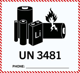 UN3481 Label 